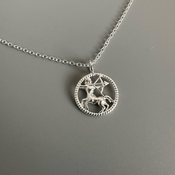 Sterling Silver Sagittarius Necklace - Picture 4 of 9